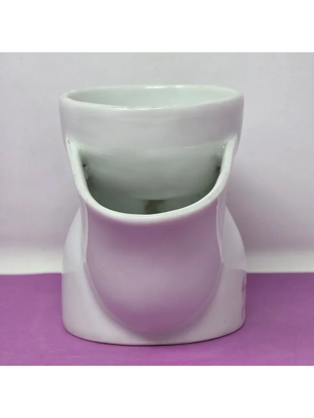 Vintage Made in‎ Germany White Ceramic Shaving Scuttle Mug Barber Cup From Leeds